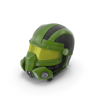 SciFi Helmet Green PNG & PSD Images