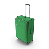 Softside Rolling Luggage Green PNG & PSD Images