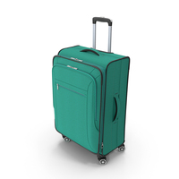 Softside Rolling Luggage Turquoise PNG & PSD Images