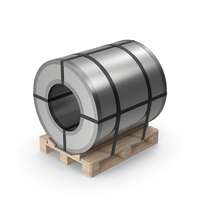 Steel Coil On Wood Pallet PNG & PSD Images