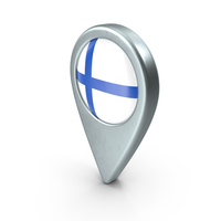 Finland Location Pin With Flag PNG & PSD Images