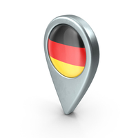 Germany Location Pin With Flag PNG & PSD Images