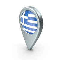 Greece Location Pin With Flag PNG & PSD Images