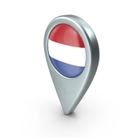 Netherlands Location Pin With Flag PNG & PSD Images