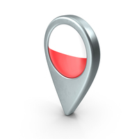 Poland Location Pin With Flag PNG & PSD Images