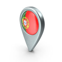 Portugal Location Pin With Flag PNG & PSD Images