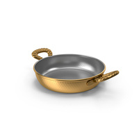 Gold Frying Pan PNG & PSD Images