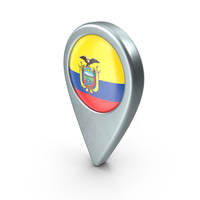 Ecuador Location Pin With Flag PNG & PSD Images