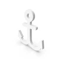 White Anchor Icon PNG & PSD Images