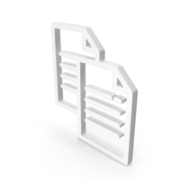 Copy Files Copy Documents Icon White PNG & PSD Images