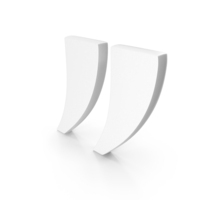 Inverted Commas Icon White PNG & PSD Images