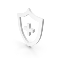 Medical Shield Icon White PNG & PSD Images