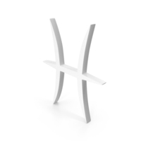 White Pisces Esoteric Astrology Zodiac Icon PNG & PSD Images