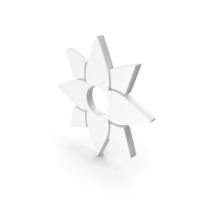 White Small Cute Flower Icon PNG & PSD Images