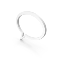 Speech Balloon, Air Bubble Speech Icon White PNG & PSD Images