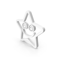 White Star Smile Icon PNG & PSD Images
