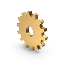 Golden Gear PNG & PSD Images