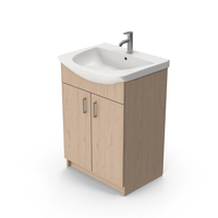 Wooden Wash Basin Cabinet PNG & PSD Images