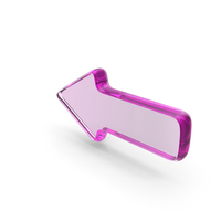 Pink Glass Side Arrow PNG & PSD Images