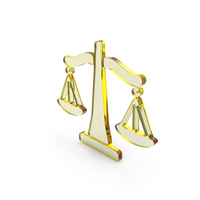 Yellow Glass Scales Symbol PNG & PSD Images
