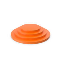 Orange Round Podium For Product PNG & PSD Images