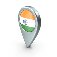 India Location With Flag PNG & PSD Images