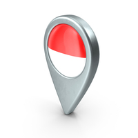 Indonesia Location With Flag PNG & PSD Images