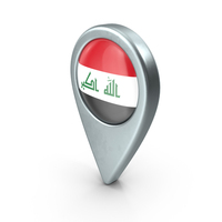 Iraq Location With Flag PNG & PSD Images
