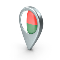 Madagascar Location Pin With Flag PNG & PSD Images