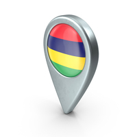 Mauritius Location With Flag PNG & PSD Images