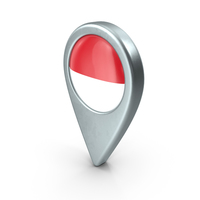 Monaco Location With Flag PNG & PSD Images