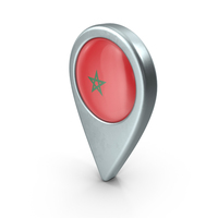 Morocco Location With Flag PNG & PSD Images