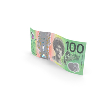 Wavy 100 Australian Dollar Banknote Bill PNG & PSD Images