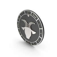 Silver Capricorn Zodiac Sign PNG & PSD Images