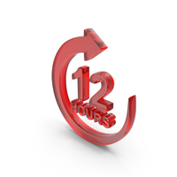 12 Hours Refresh Button Icon Glass PNG & PSD Images