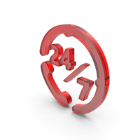 Glass 24x7 Calling Support Icon PNG & PSD Images