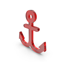 Anchor Icon Glass PNG & PSD Images