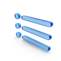 Blue Glass Bullet Menu Icon PNG & PSD Images
