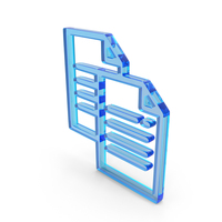 Blue Glass Copy Files Icon PNG & PSD Images