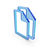 Blue Glass Copy Files Icon PNG & PSD Images