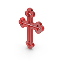 Red Glass Cross Icon PNG & PSD Images