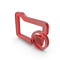 Red Glass Delete Folder Icon PNG & PSD Images