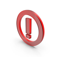 Red Glass Exclamation Mark Danger Icon PNG & PSD Images