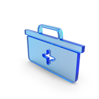 Blue Glass First Aid Emergency Kit Icon PNG & PSD Images
