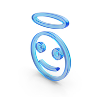 Out Line Angel Icon Glass PNG & PSD Images