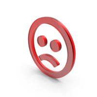 Red Glass Sad Icon PNG & PSD Images