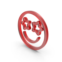 Smile Star Eyes Smile Icon Glass PNG & PSD Images