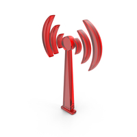 Red Glass WiFi Signal Icon PNG & PSD Images