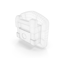 Self Ligating Dental Braces Bracket Closed Wireframe PNG & PSD Images