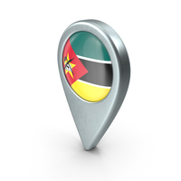 Mozambique Location Pin With Flag PNG & PSD Images